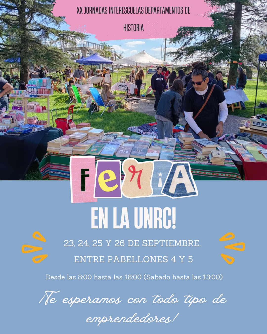 Flyer de Feria en la UNRC