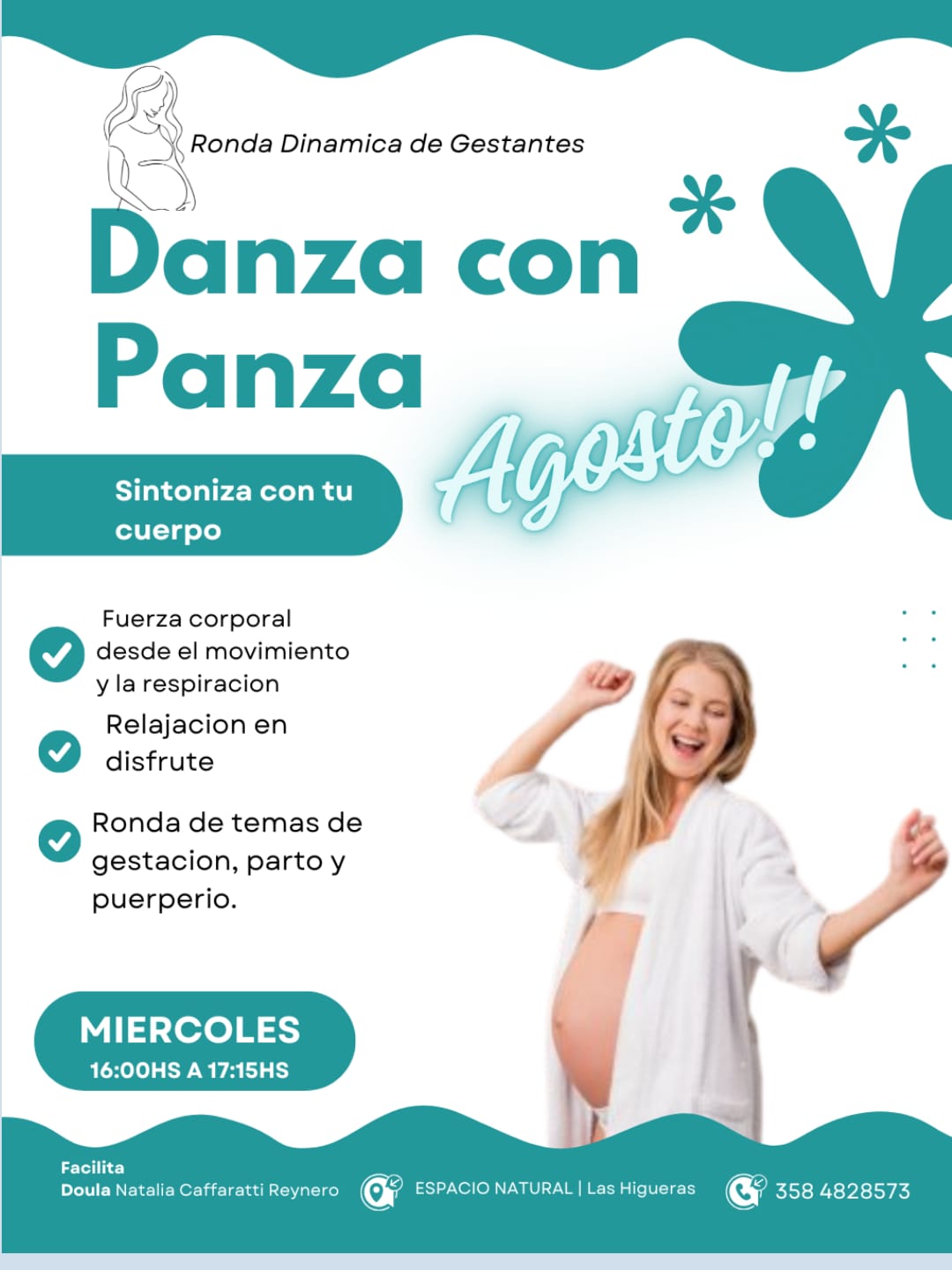Flyer de Danza con Panza